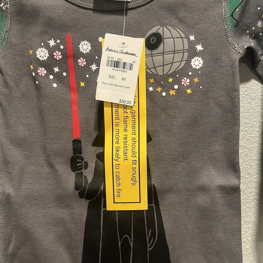 Hanna Andersson Star Wars Holiday NWT 2pc‎ PJsSz 85cm 2T